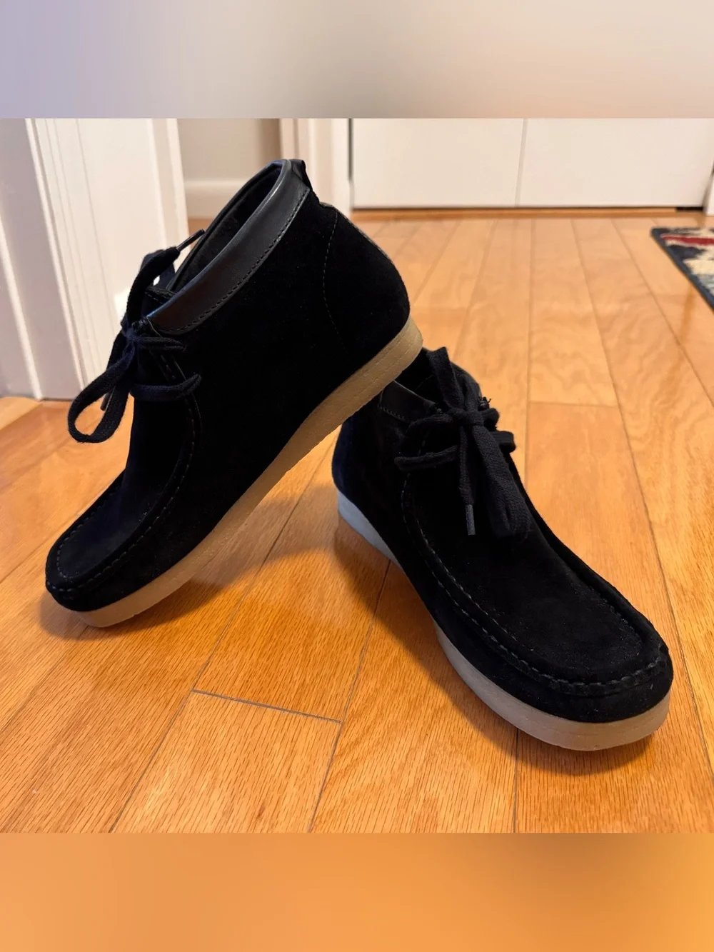 Zara Black Suede Shoes - Casual Lace-Up
